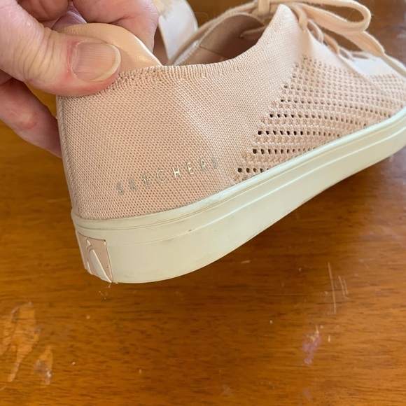 COPY - Skechers street fashion lace up sneakers blush pink textile upper size8 - Picture 8 of 9